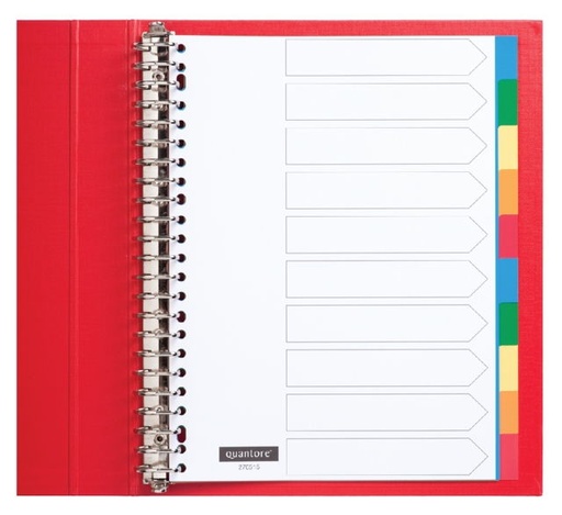 [3RBTB1547] A4 Quantore PP Index Divider - 10 Tabs