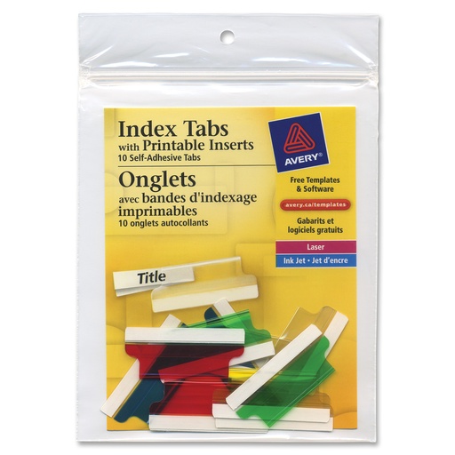 [3RBTB3532] Avery Insertable Tabs - Printable 