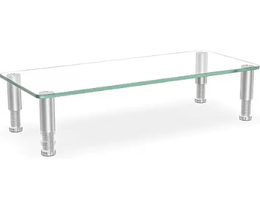 [3DAMT0042] Monitor Riser Glass Adjustable 