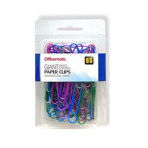 [3HECL3043] Vinyl Coated Paper Clips - Giant