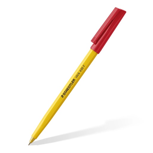 [3PEBP1530] Ballpoint Pen Stick 430 Fine - Red 