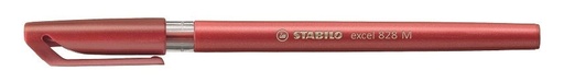 [3PEBP4003] Ballpoint Pen Excel 828 Medium - Red 