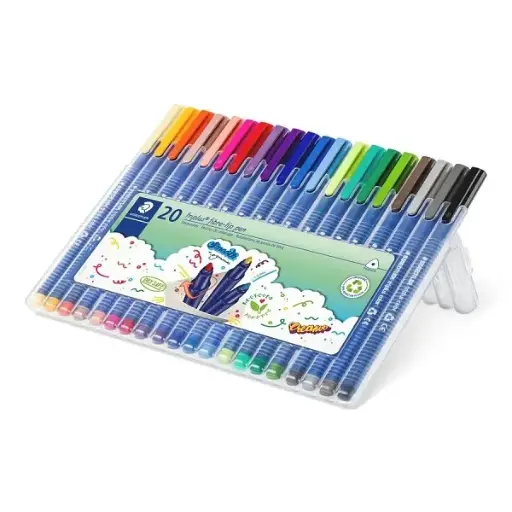 [3PEFB1046] Fibre-Tip Pen Staedtler Triplus - 20 Assorted Colors