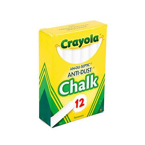 [3PEMK0032] Crayola Chalk Anti-Dust - 12 White