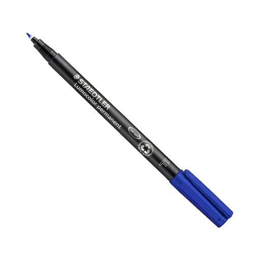 [3PEMK1030] Staedtler Lumocolor Permanent Marker - F Blue