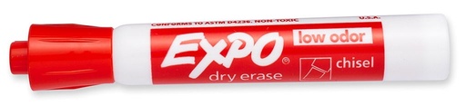 [3PEMK6008] Expo Dry Erase Marker - Chisel Red