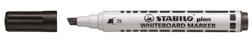 [3PEMK6020] Stabilo Plan Whiteboard Marker - Chisel Black