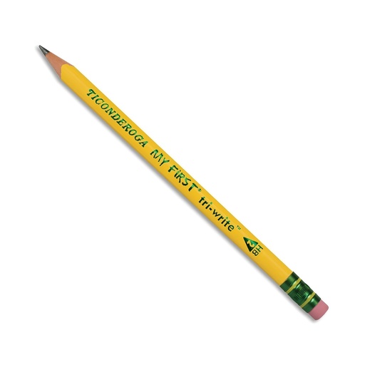 [3POHO0208] Ticonderoga My First Tri-Write Pencil HB Rubber Tip