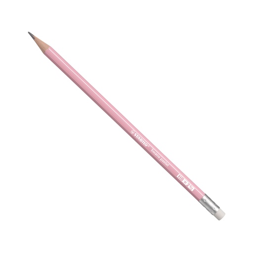 [3POHO1243] Stabilo Swano 4908 - Pastel Pink Pencil HB Rubber Tip 