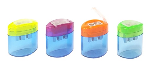 [3POHO2045] Neo Light Double Hole Sharpener - Assorted