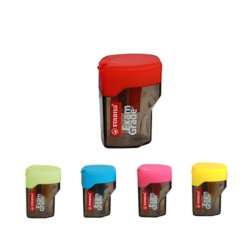 [3POHO2100] Stabilo Exam Grade Single Hole Sharpener - Assorted
