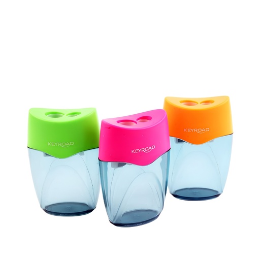 [3POHO2103] Keyroad Unbreakable Double Hole Sharpener - Assorted