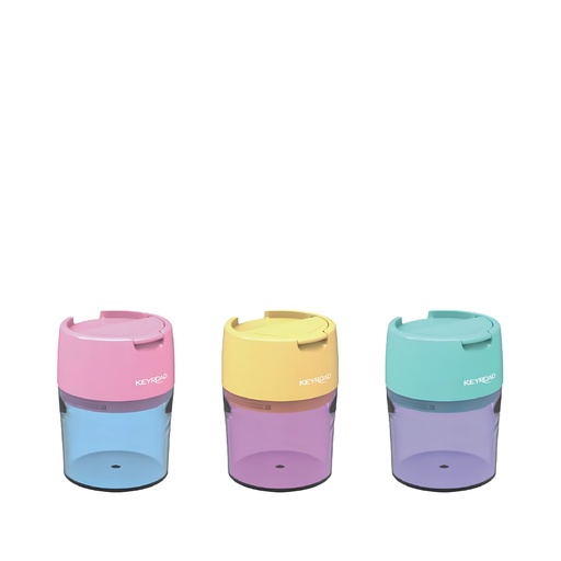 [3POHO2106] Keyroad Double Hole Sharpener Robby - Assorted Pastel