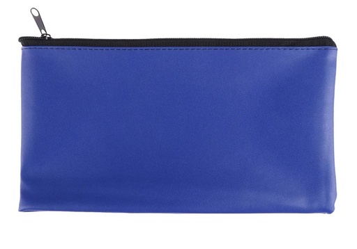 [3POHO5017] Bank Deposit Pouch/Wallet 11" x 6" - Blue