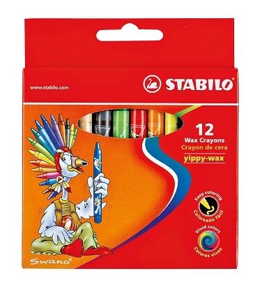 [3POKS0012] Stabilo Yippy-Wax - 24 Wax Crayons