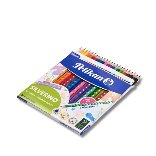 [3POKS0096] Pelikan Silverino Coloring Pencils - Pack of 24