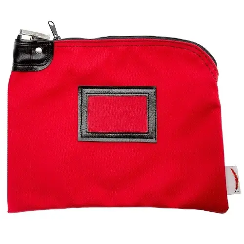 [3SGGE5009] Locking Currency Bag Canvas - Red 