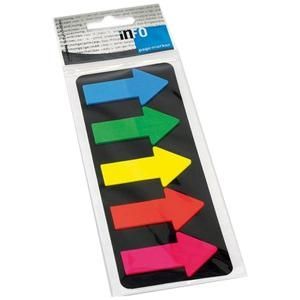 [3SNNE0009] Info Big Arrow Pagemarkers - Assorted Neon Colors