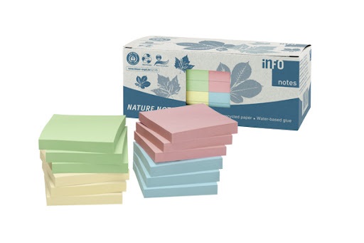 [3SNPL1013] Nature Notes 75 x 75mm - Pastel