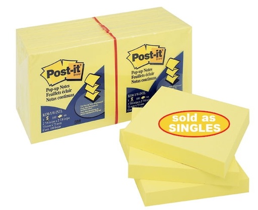 [3SNPO0007] Pop Up Notes - Yellow