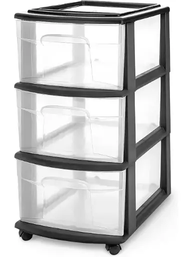[3SIDI0398] 3 DRAWER STORAGE CART MEDIUM