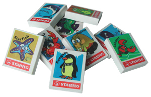 [3CMER1009] Eraser Stabilo Animals 