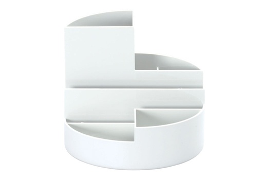 [3DAOG0033] Desk Organizer Round White  