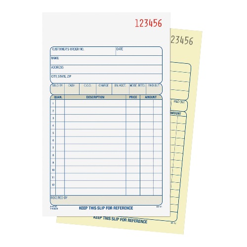 [3BFBB1022] Sales Order Book  4X7 2 ply