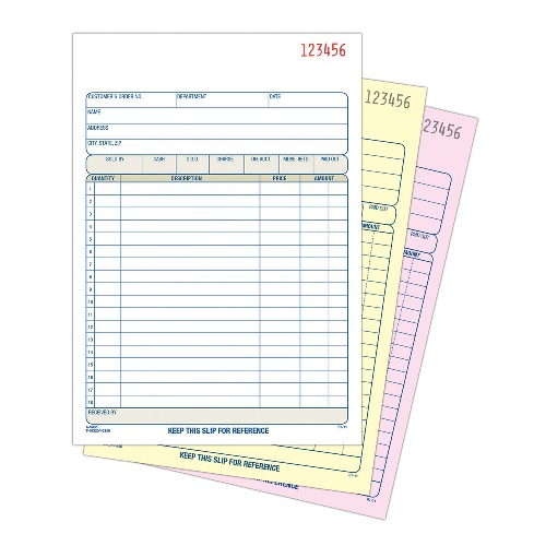 [3BFBB1024] Sales Order Book  5.5X8.5 3 ply 