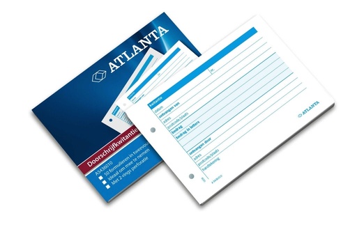 [3BFKW0001] Atlanta Receipt Book A6 Dutch Text