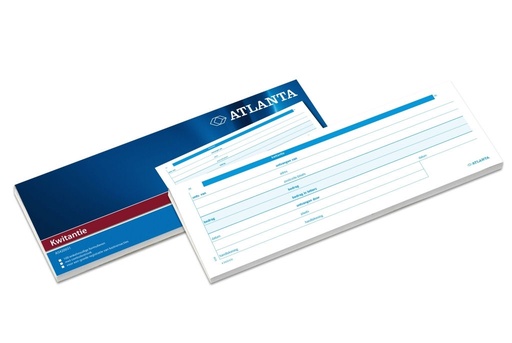 [3BFKW0004] Atlanta Receipt Book 105x297mm Dutch Text