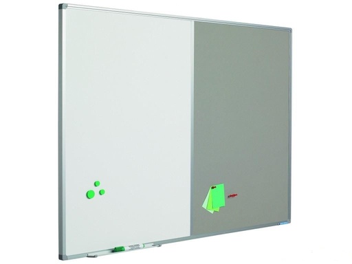 [3BOCM0005] Combination Board Whiteboard - Gray 90x60cm