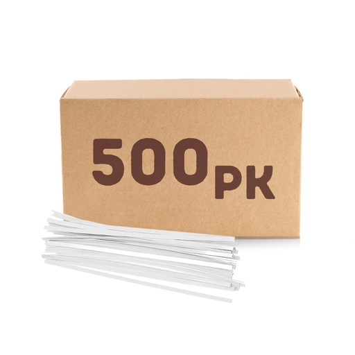 [3HEBI2005/500] Paper Fastener White (Strip Only) (Pack of 500)