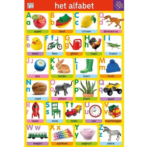 [3BOIB0115] Educational Poster Het Alfabet 