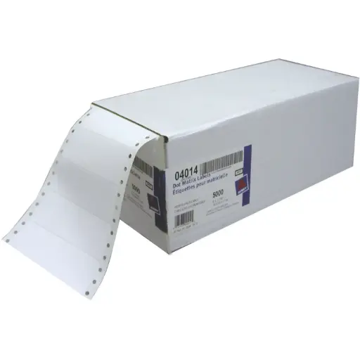 [3LTLB0028/625] Avery 4014 White Computer Labels 4" x 1 7/16" (Pack of 625)