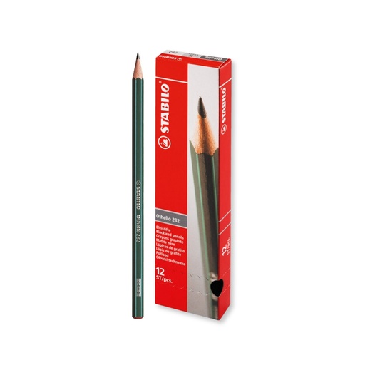 [3POHO0601/12] Stabilo Othello 282 Pencil 4H (Pack of 12)