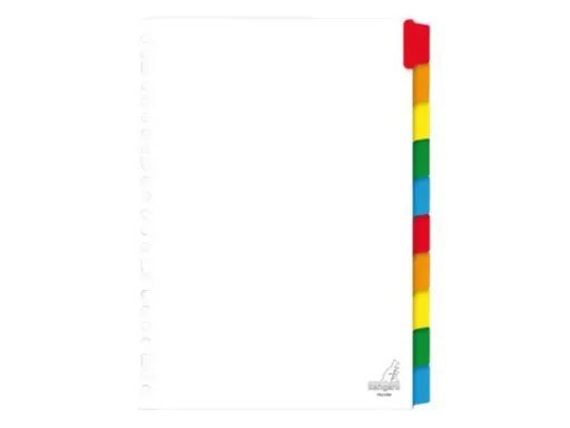 [3RBTB1507/20] A4 White Carton Index Divider - 10 Tabs (Pack of 20)
