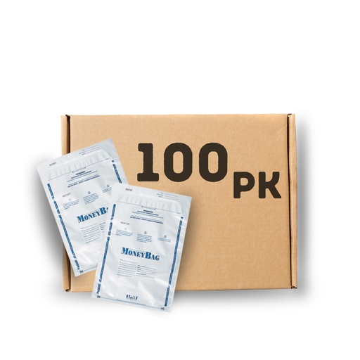 [3SGGE5003/100] Tamper-Evident White Deposit Bag - White (Pack of 100)