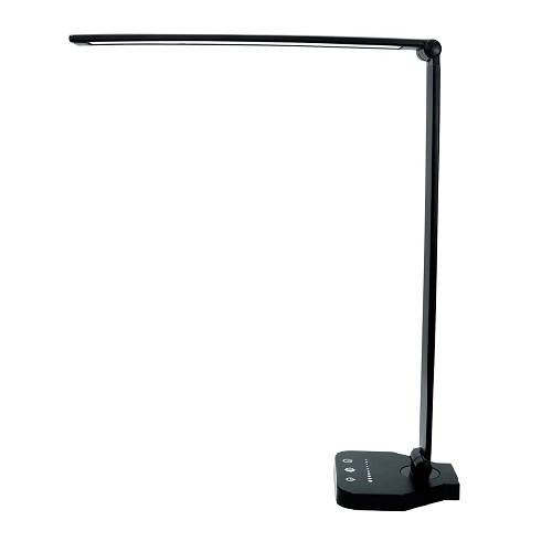 [3DILP0023] Desk Lamp with USB Port - Black 