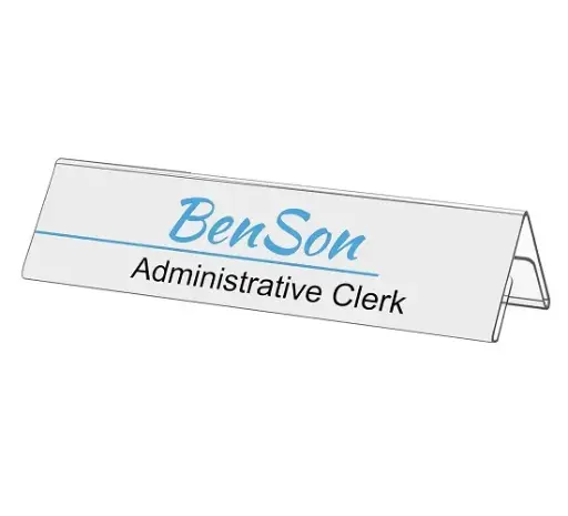 [3DISN0055] Desk Name Holder 