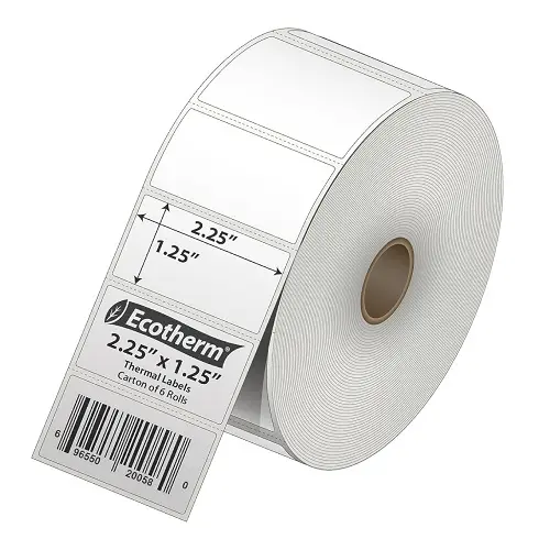 [Ecotherm] Thermal Labels 2.25" x 1.25"