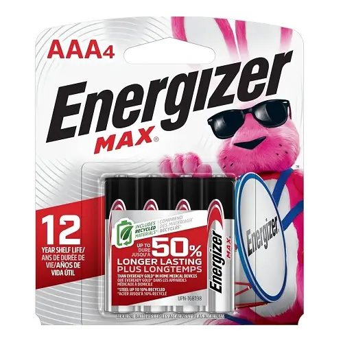 [AAA4] Energizer AAA Battery - 4/Pack