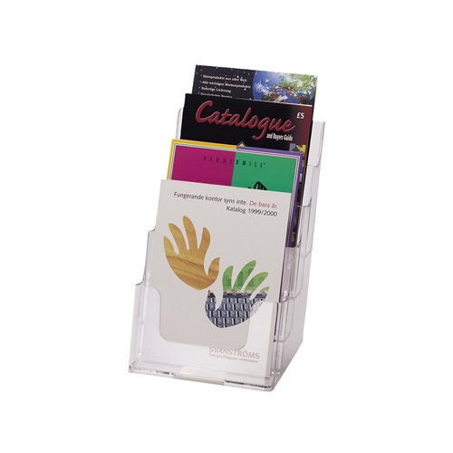 [3DILH0044] Four Compartment Literature Holder Booklet Size 