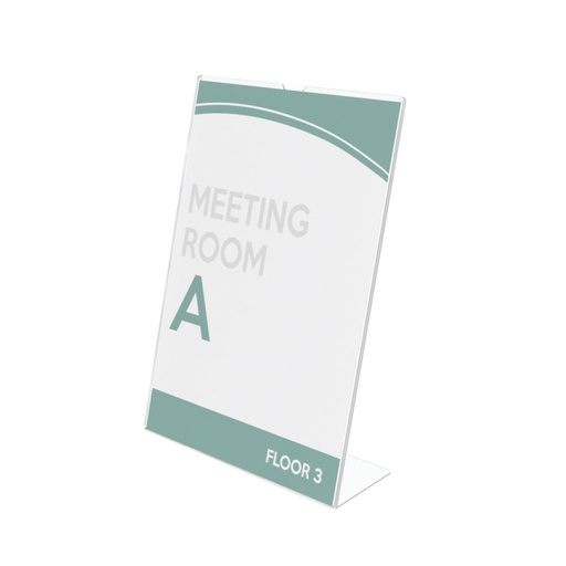 [3DISN0022] Superior Image Slanted Sign Holder 5" x 7" - Portrait