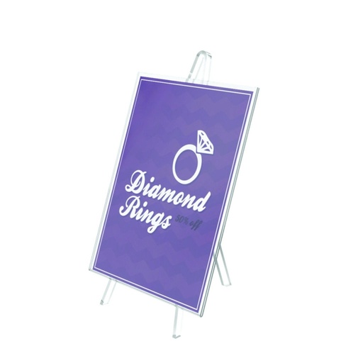 [3DISN0034] Superior Image Easel Frame Sign Holder 8 1/2" x 11"