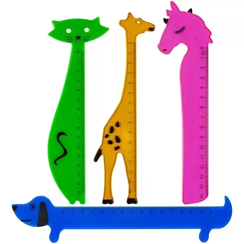 [Centrum 80271] Ruler "Animals" 15cm - Assorted