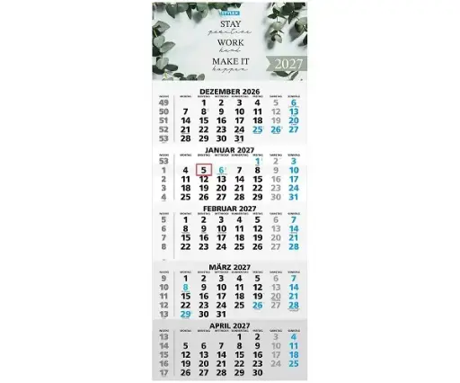 [43759] Stylex Five Month View Calendar 2027