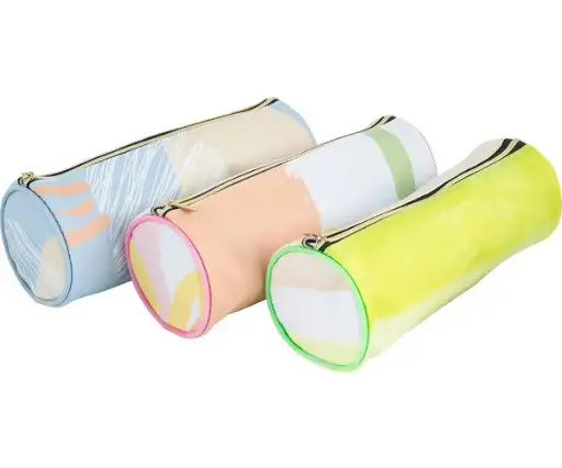 [47095] Stylex Pencil Case Round - Assorted Trend Design