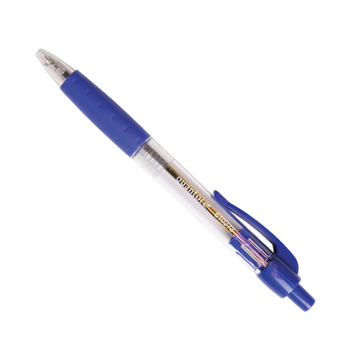 [3PEBP0031/12] Ballpoint Pen Quantore Retractable Medium - Blue  (Pack of 12)