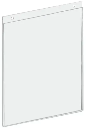 [Azar 162714] Azar Vertical Wall Mount Sign Holder 8.5" x 11"